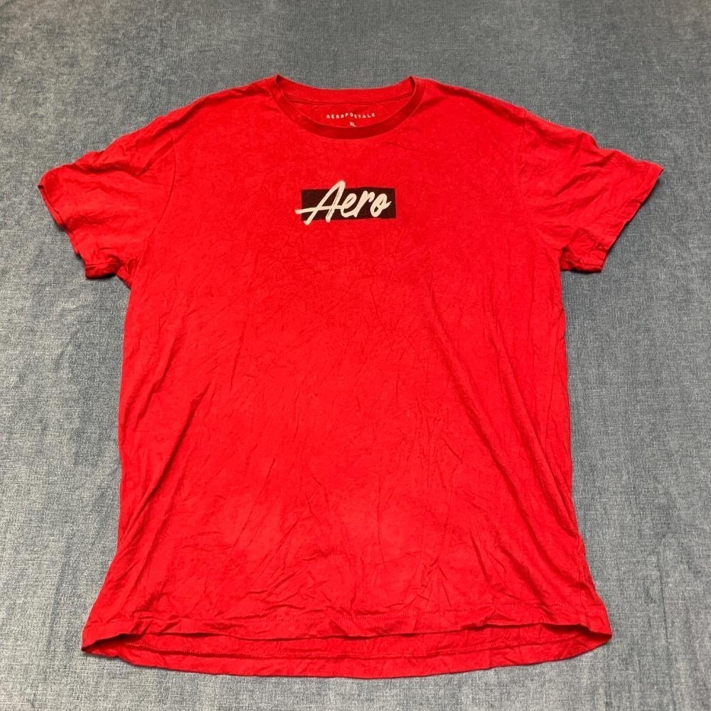 Aeropostale T-Shirt Mens XL Red Cotton Streetwear Travel Casual Outdoor Tee